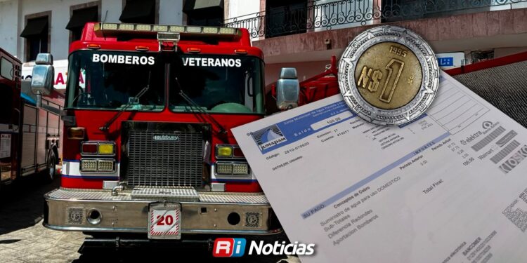 Solicita Bomberos Veteranos el apoyo de un peso en recibo de JUMAPAM