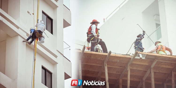 Constructores refuerzan medidas por calor extremo en obras de Mazatlán