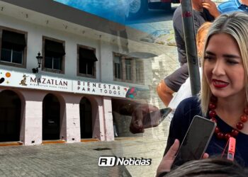 “Seguimos buscando darle la mejor cara”: Alcaldesa de Mazatlán sobre fachada del Palacio Municipal
