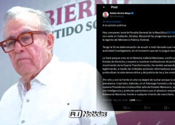 Rocha Moya comparece ante la FGR en Culiacán y reafirma disposición a colaborar