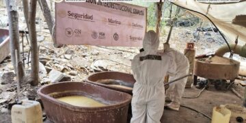 Marina desmantela dos narcolaboratorios en Culiacán; decomisan más de 2 toneladas de metanfetamina