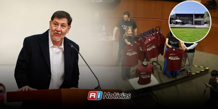 Noroña justifica rechazo a preguntas sobre casa en Tepoztlán y playera de #YoConRocha; acusa provocaciones y exige pruebas