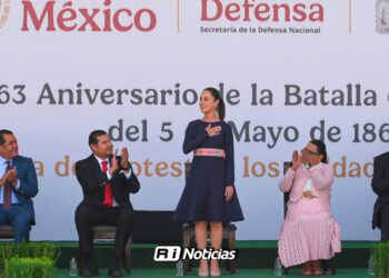 Sheinbaum encabeza ceremonia por el 164 aniversario de la Batalla de Puebla