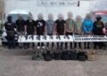 Grupo Interinstitucional detuvo en Culiacán a 8 civiles; aseguraron 7 armas largas, cargadores y municiones