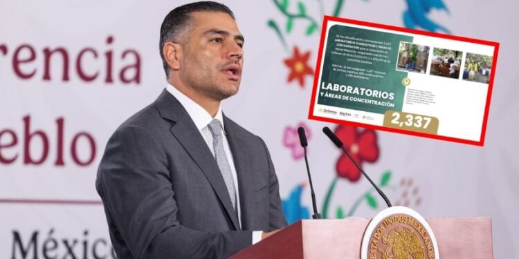 Desmantelan 2 mil 337 laboratorios clandestinos en actual gobierno: García Harfuch