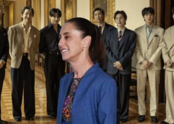 Sheinbaum destaca mensajes de BTS tras video inédito en Palacio Nacional