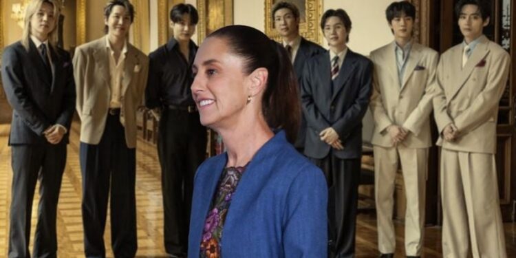 Sheinbaum destaca mensajes de BTS tras video inédito en Palacio Nacional