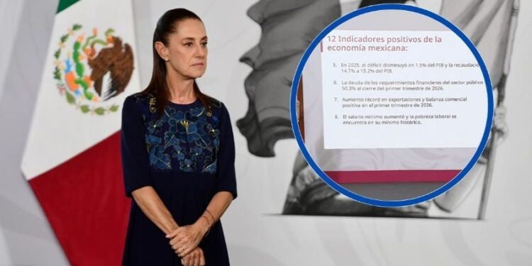 “Les tengo 12 buenas noticias”: Sheinbaum presume fortaleza de la economía mexicana
