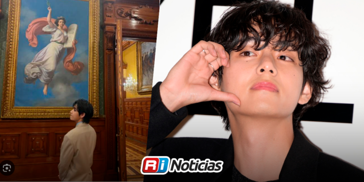 V de BTS disfruta su visita a México entre museos, lucha libre y música mexicana