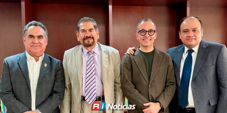 Encabeza el Rector Jesús Madueña productiva reunión con funcionarios federales de la SEP