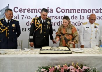 Conmemoran en Sinaloa el séptimo aniversario de la Guardia Nacional con acto cívico y reconocimiento a elementos