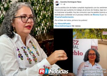 Graciela Domínguez pide licencia y va por coordinación estatal de Morena en Sinaloa