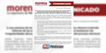 Morena Coahuila impugna elección de diputaciones locales y denuncia presuntas irregularidades