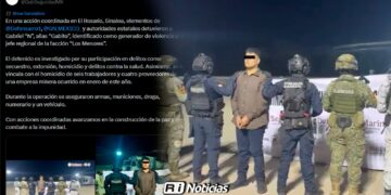 Gobierno Federal dice que captura de “El Gabito” NO fue en Mazatlán, sino en Rosario