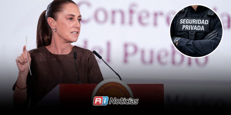 Sheinbaum desmiente presencia de guardia armado tras caída de reportera en la mañanera