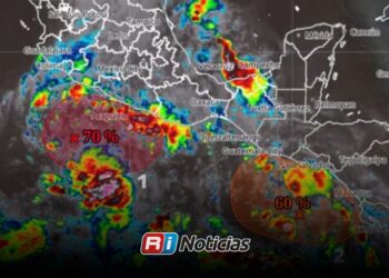 Dos zonas en el Pacífico con 70% y 50% de probabilidad de ciclón activan alerta por lluvias torrenciales en México
