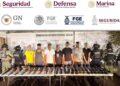 Detienen a NUEVE en Valle Alto, Culiacán; dos son menores de edad y traían importante arsenal