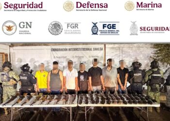 Detienen a NUEVE en Valle Alto, Culiacán; dos son menores de edad y traían importante arsenal