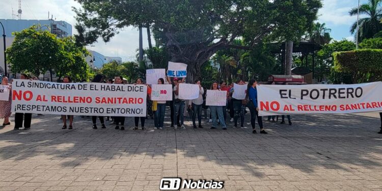 Comunidades rurales se manifiestan contra proyecto de relleno sanitario en Mazatlán