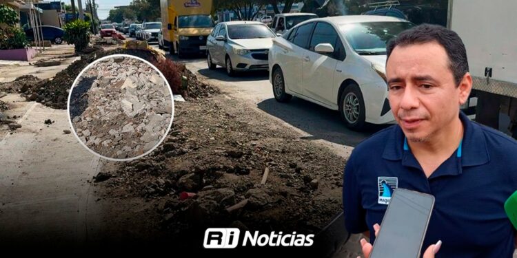 Jumapam asegura que escombros en vialidades son temporales; mazatlecos denuncian meses sin retiro