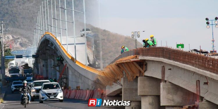 Obras en puente de Óscar Pérez Escobosa obligan desvíos y retrasan rutas urbanas