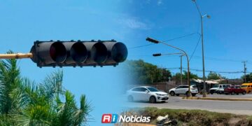 Semáforos descompuestos; peligro latente sobre la Juan Pablo Segundo y Río Piaxtla