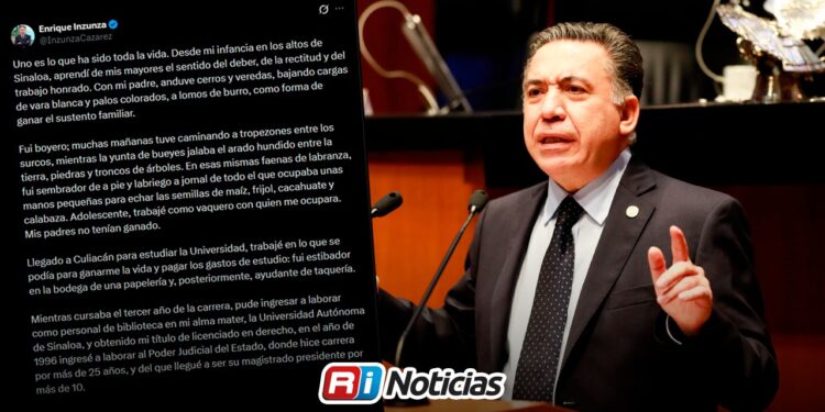 Enrique Inzunza se “baja del barco” y descarta ir por la gubernatura de Sinaloa; seguirá en el Senado hasta 2030