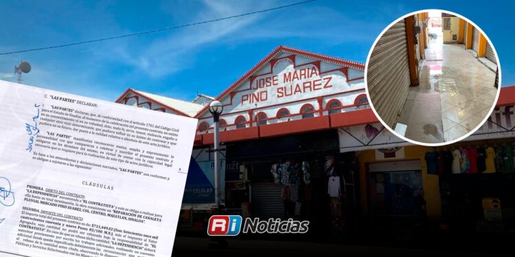 Cascadas de ineficiencia: Mercado Pino Suárez se inunda pese a costosa obra pluvial de 711 mil pesos