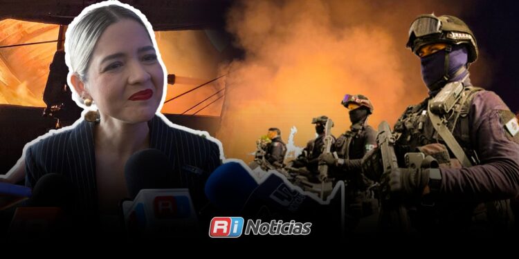 Alcaldesa de Mazatlán confirma que se reforzó la seguridad tras el incendio de tarimas en La Noria