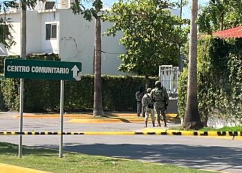 Despliega Guardia Nacional fuerte operativo en residencial Palma Nova de Culiacán