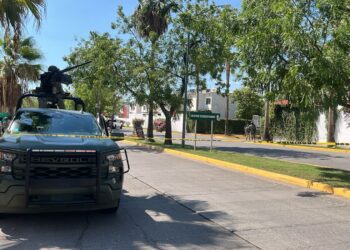 Despliega Guardia Nacional fuerte operativo en residencial Palma Nova de Culiacán