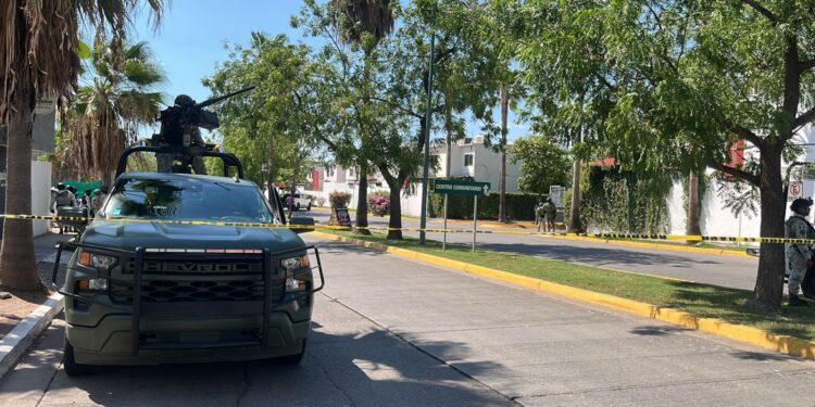 Despliega Guardia Nacional fuerte operativo en residencial Palma Nova de Culiacán