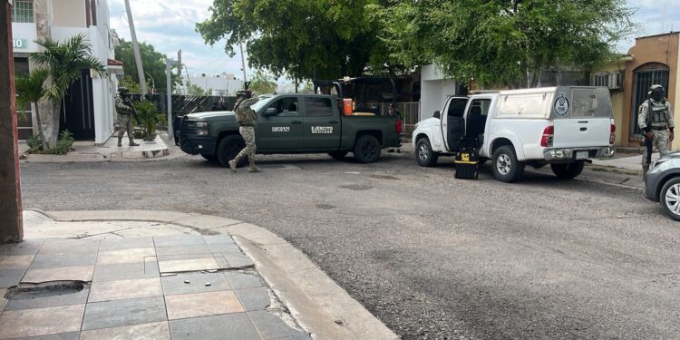 Balean vivienda en el sector La Conquista, Culiacán; aseguran casquillos de grueso calibre