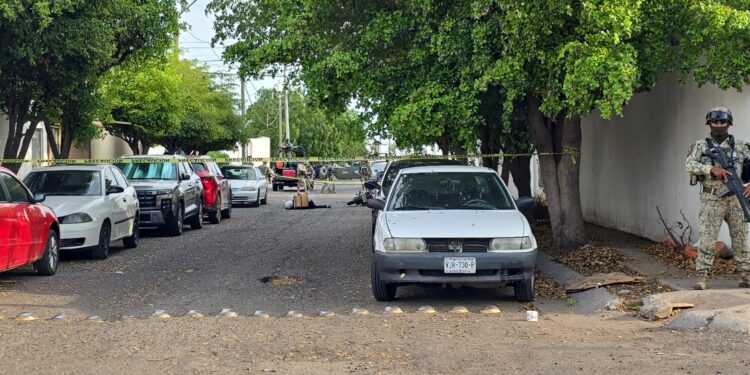 Ejecutan a repartidor de plataforma digital en calles del fraccionamiento Santanita, al norte de Culiacán