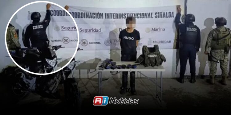 Capturan a civil armado en Escuinapa con rifle de asalto y equipo táctico