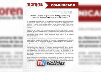 Morena fortalece su estructura rumbo a 2027; designa responsable de Organización y renueva Comisión Nacional de Elecciones