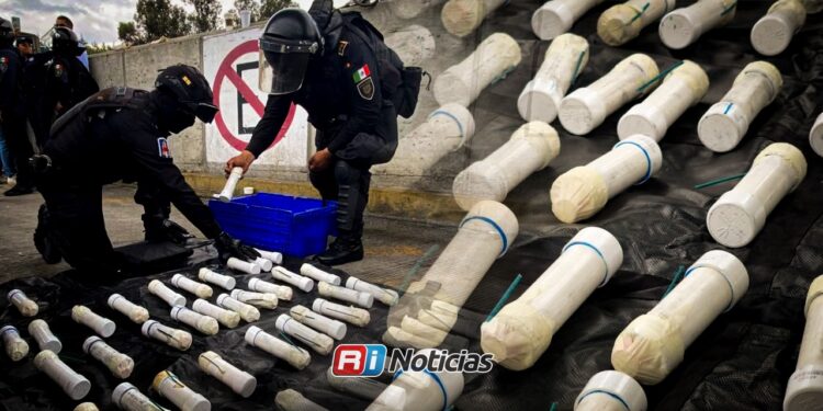 Hallan 59 explosivos caseros en autobuses durante operativo en Tlalpan