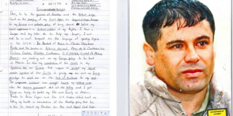 ‘El Chapo’ envía nuevas cartas a corte de EE.UU. para pedir su traslado a México
