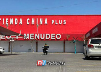 Aseguran tres tiendas chinas en Los Mochis por presunta venta de mercancía apócrifa