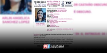 Buscan a Arlin Sánchez de 35 años, mujer desaparecida en Mazatlán