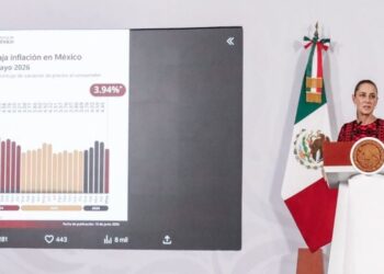 Sheinbaum destaca baja de inflación en México: “Una buena noticia”