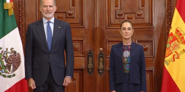 Se reúne el rey de España con Sheinbaum en Palacio Nacional