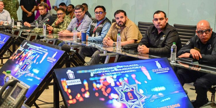 Refuerzan coordinación entre autoridades y comercios para frenar robos en Culiacán
