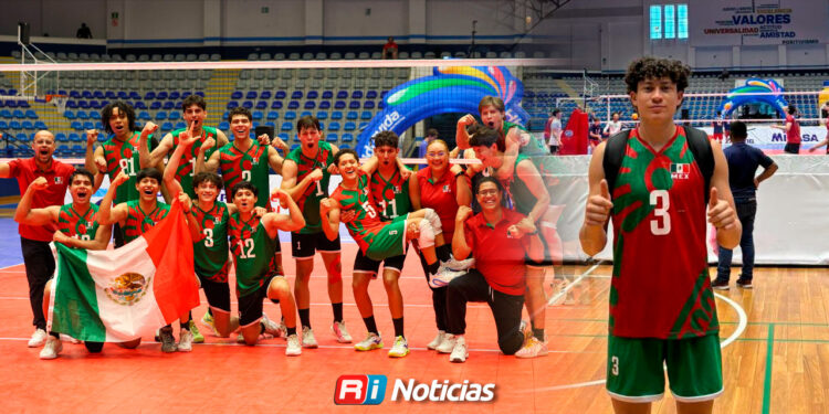 El sinaloense Steven Arevalo brilla en su debut con la Selección Mexicana de Voleibol