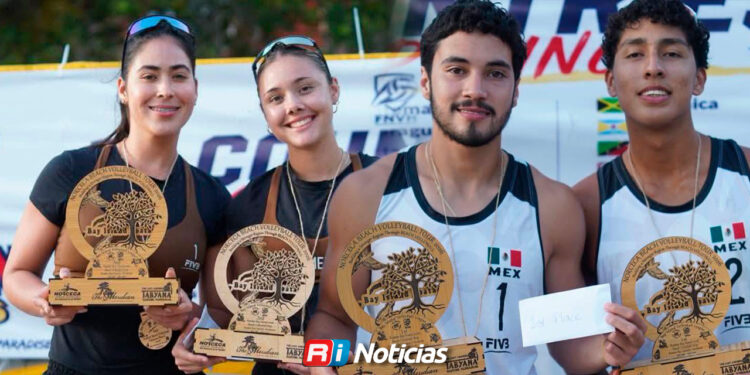 Sinaloenses conquistan oro y plata para México en el Tour NORCECA de Voleibol