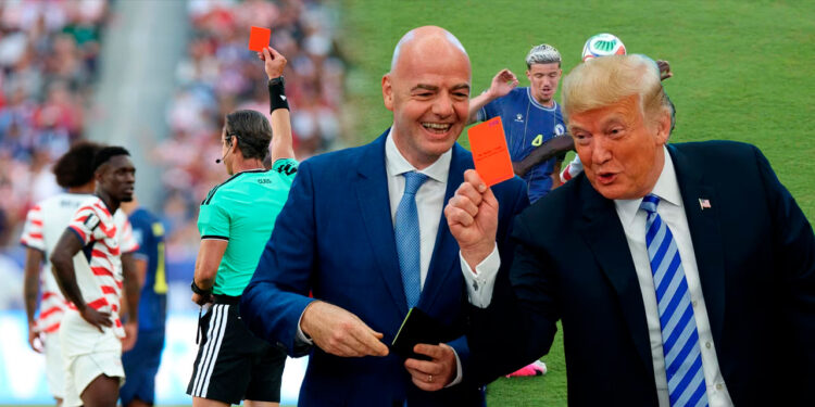 UEFA protesta contra la FIFA por habilitar a Folarin Balogun tras su tarjeta roja