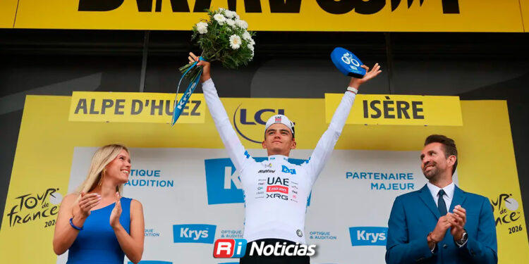 Isaac del Toro se convierte en el primer mexicano en subir al podio del Tour de Francia