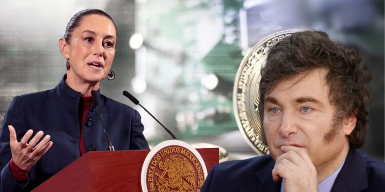 “No hay ninguna campaña”: Sheinbaum responde a Milei tras acusación de financiar ataques en su contra