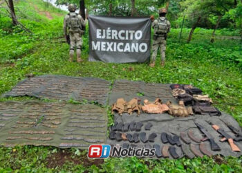 Localizan campamento en Concordia y decomisan arsenal con más de 3 mil cartuchos
