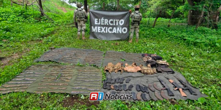 Localizan campamento en Concordia y decomisan arsenal con más de 3 mil cartuchos